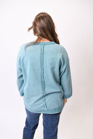 Easy Living Pullover in Teal