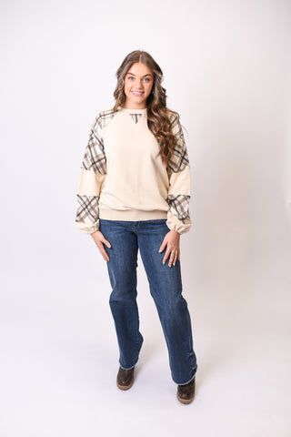 A Hint Of Plaid Pullover