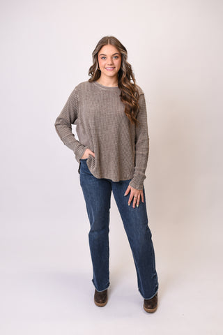 Iced Mocha Waffle Pullover