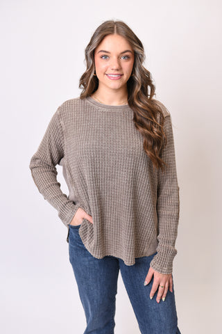 Iced Mocha Waffle Pullover