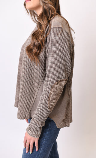 Iced Mocha Waffle Pullover