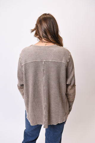 Iced Mocha Waffle Pullover