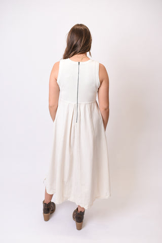 Morning Light Midi Dress in Ecru