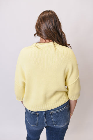 Hello Sunshine Knit Top in Yellow