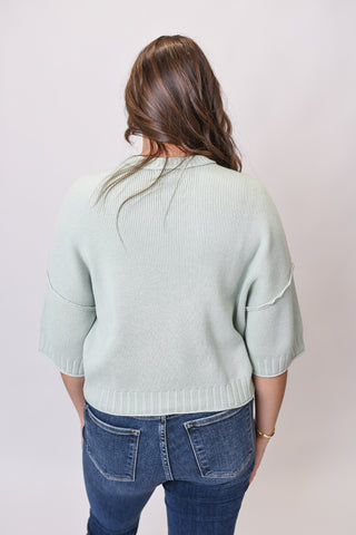 Hello Sunshine Knit Top in Mint