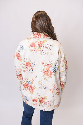 Backyard Blooms Denim Jacket