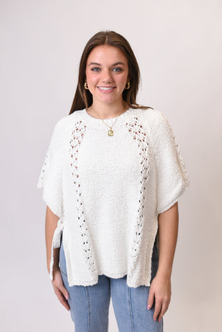 Cloud Whisper Poncho Top