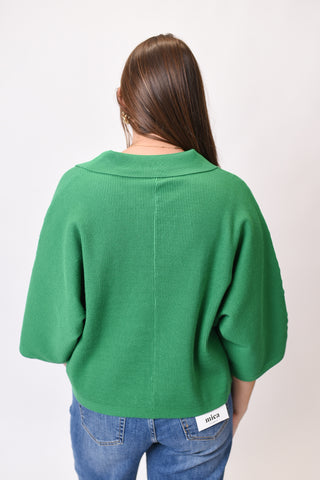 Weekend Whisper Knit Top in Green