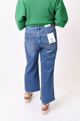 Straight Ahead Wide Leg Mica Jeans