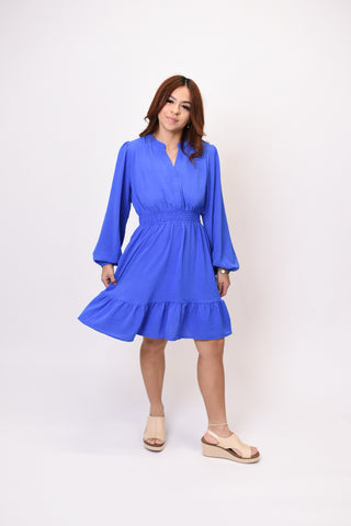 Picnic Pretty Mini Dress in Cobalt