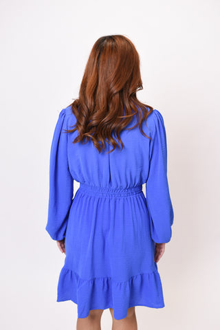 Picnic Pretty Mini Dress in Cobalt