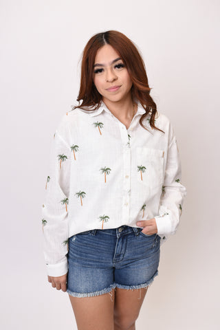 Under The Palms Blouse
