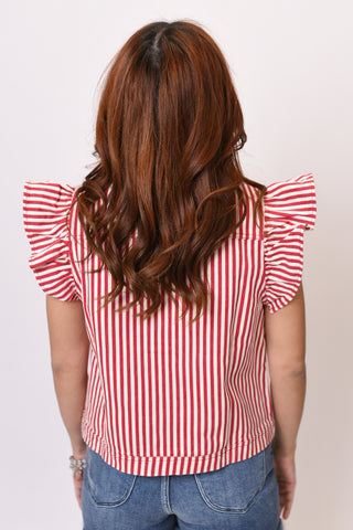 Porch Swing Days Striped Vest