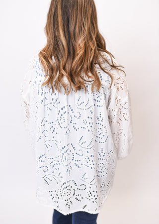 Picked For You Eyelet Blouse
