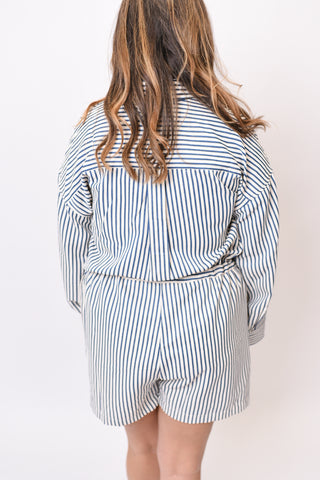 Out To Sea Striped Romper