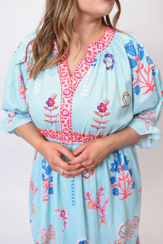 Written In Flowers Midi Dress