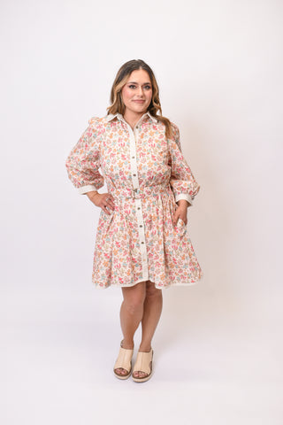 Tea Party Blooms Mini Dress