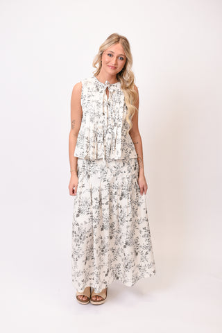 Summer Whisper Tie Front Blouse