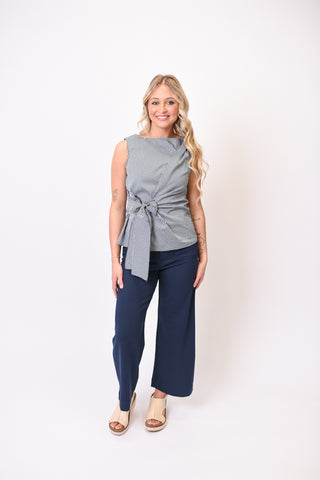 Picnic Perfect Sleeveless Blouse- Gingham