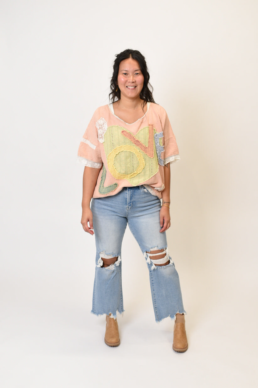 Love Is Delicate Patchwork Top Oli &amp; Hali