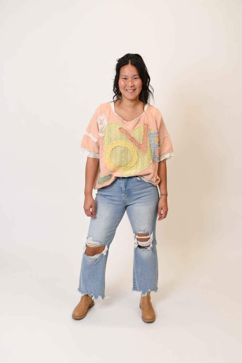 Love Is Delicate Patchwork Top Oli &amp; Hali