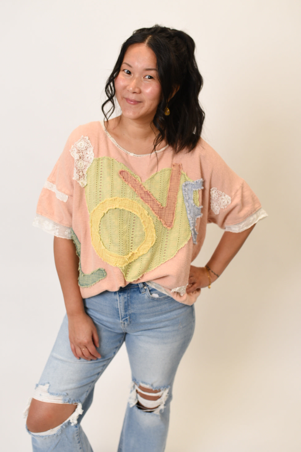 Love Is Delicate Patchwork Top Oli &amp; Hali