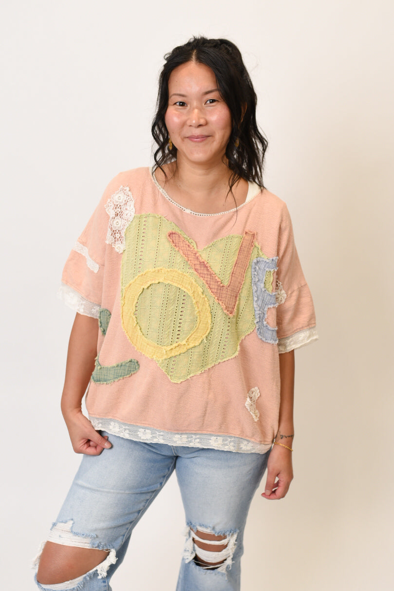 Love Is Delicate Patchwork Top Oli &amp; Hali