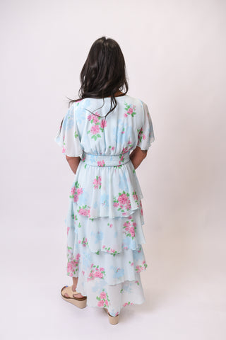 Soft Petals Midi Dress