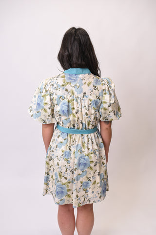 Something Blue Floral Mini Dress