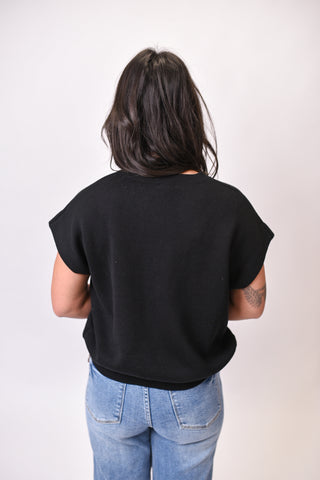 Twist And Go Top in Black