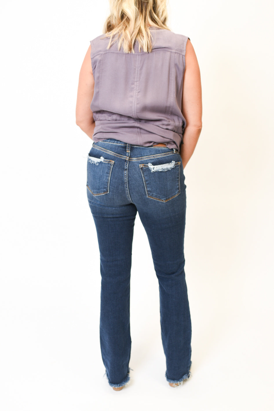 Vintage Frayed Bootcut Judy Blue Jeans