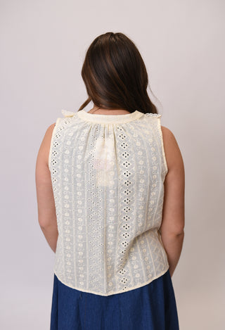 Pretty In Lace Tie Front Vest