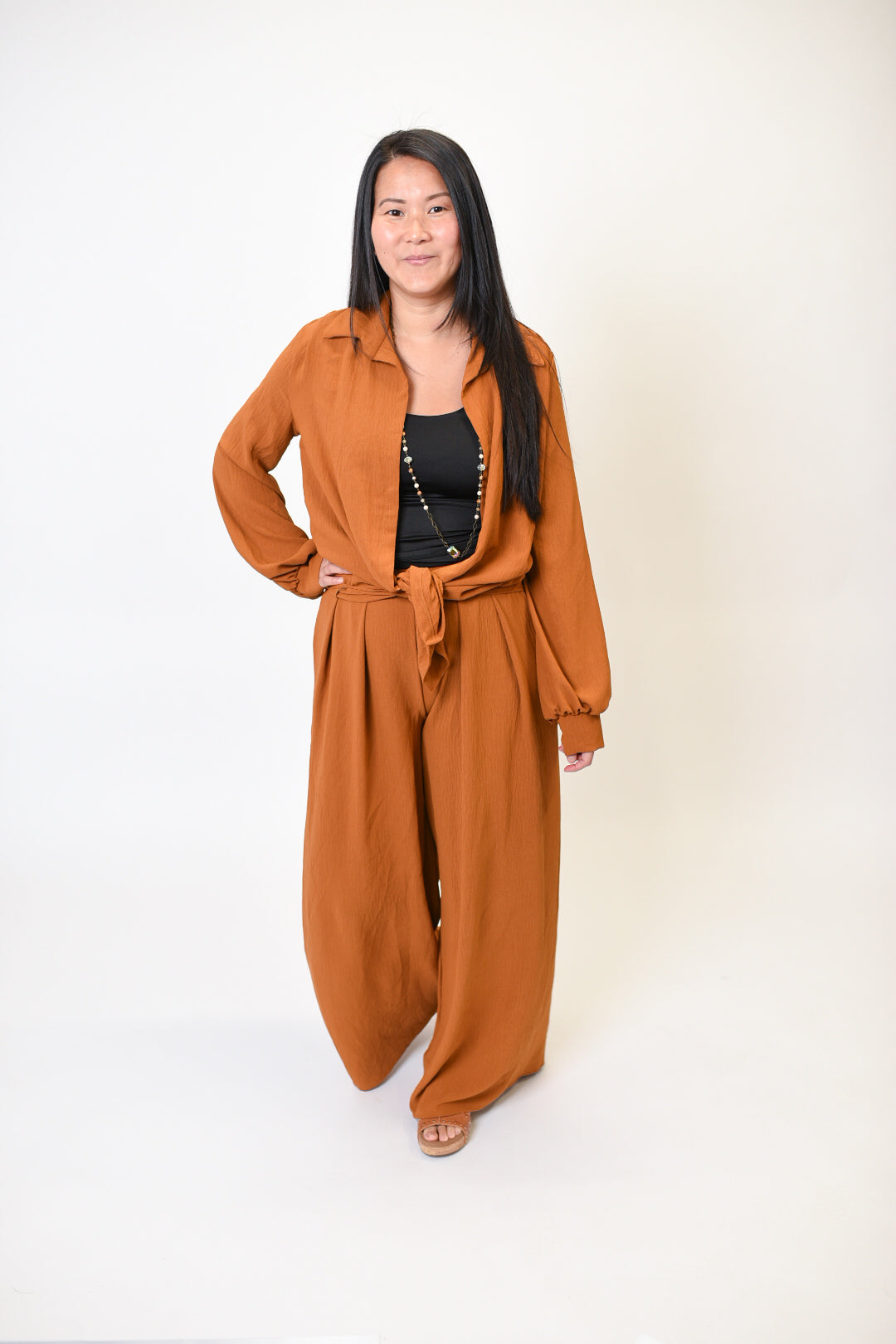 Stylish Work Pants in Cognac