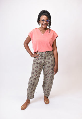 Sunwashed Knit Top in Coral