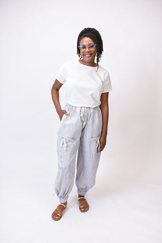 Perfectly Relaxed Striped Pants