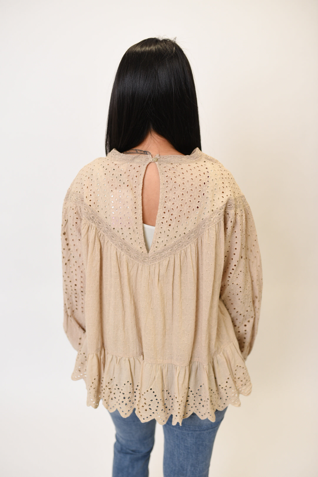 Trending Cuteness Eyelet Blouse Oli &amp; Hali