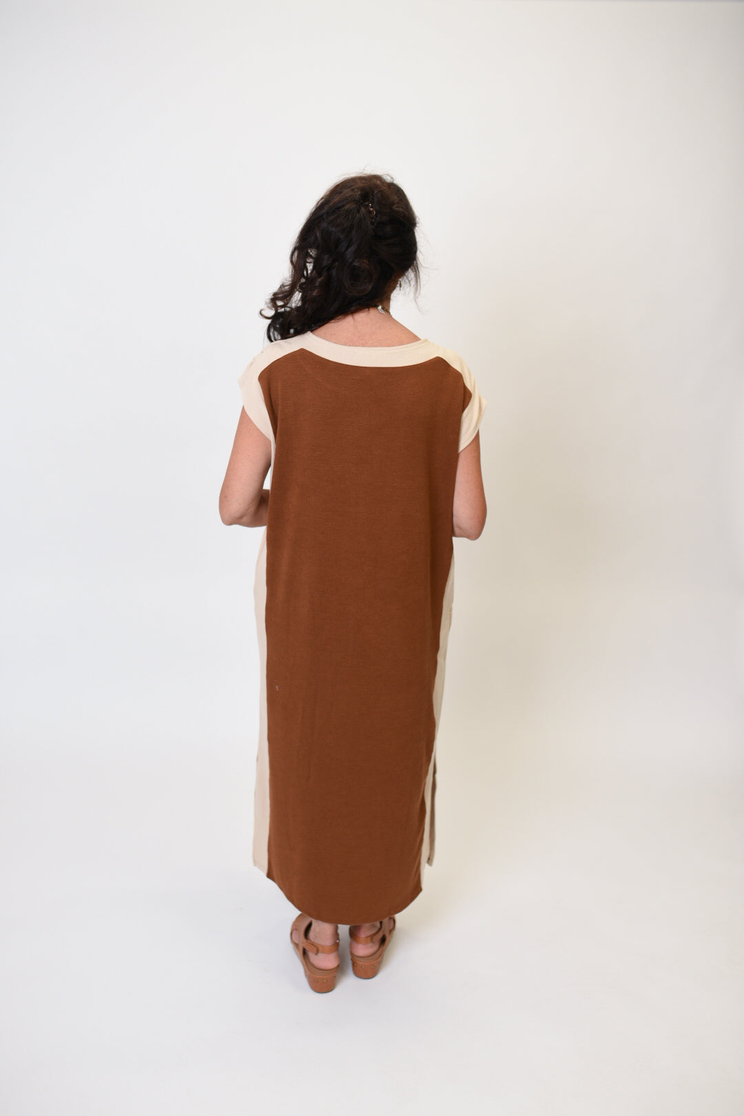 Always Ready Midi Dress Camel