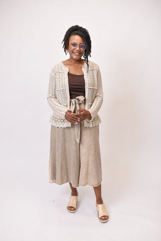 Feminine Touch Cardigan in Natural