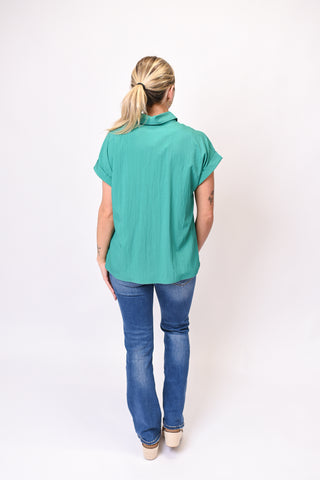 Easy Yes Tie Front Blouse