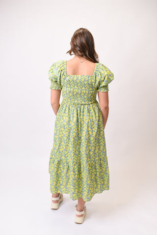 Citrus Crush Midi Dress