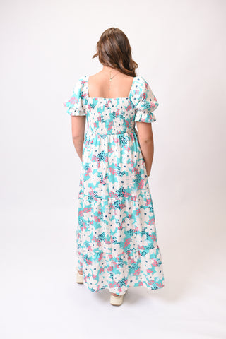 Seaside Petals Maxi Dress