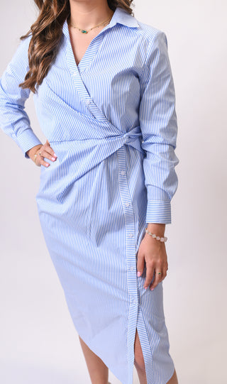 Coastal Breeze Button Detail Dress