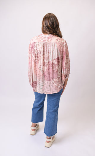 Garden Whisper Blouse in Blush
