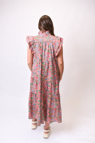 Cottage Bloom Midi Dress