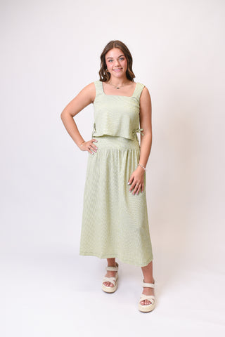 Garden Plaid Set in Olive