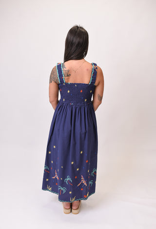 Island Stitch Midi Sundress