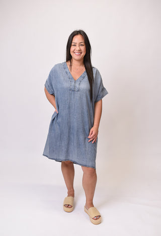 Sweet Drift Chambray Dress