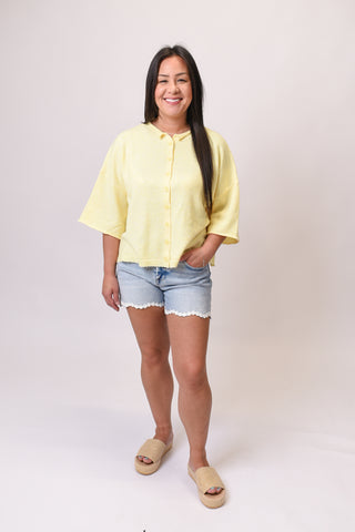 Sweet Cream Cardigan in Yellow