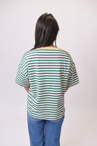 Retro Stripe Crewneck Tee