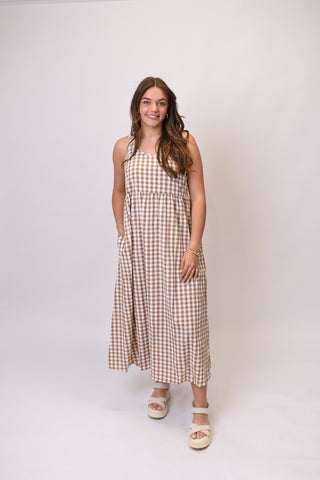 Layer Up Midi Dress in Cream